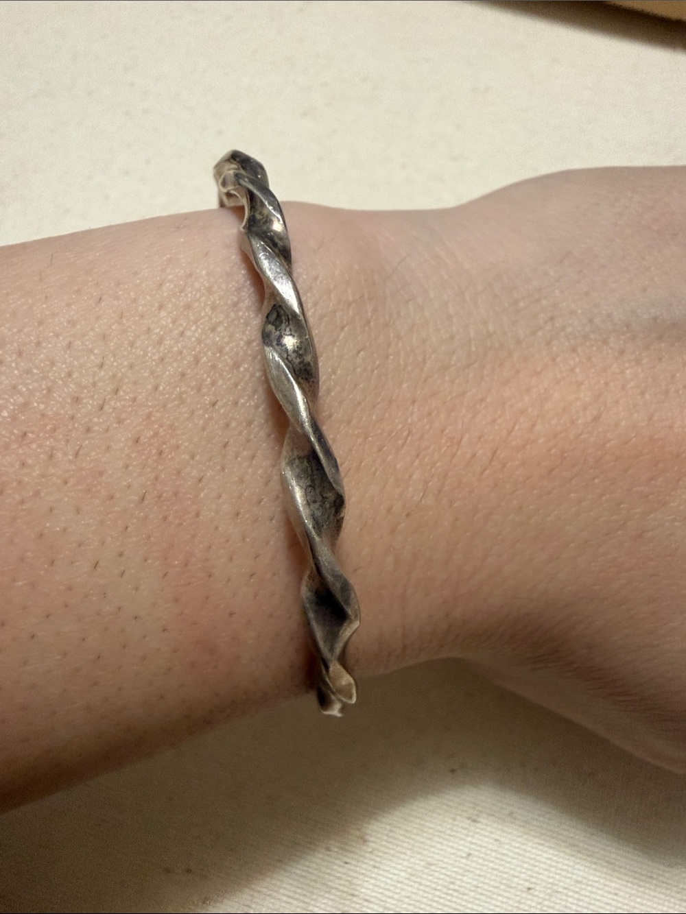Sterling Silver Twisted Open Cuff Bracelet Not marked - Picture 16 of 16